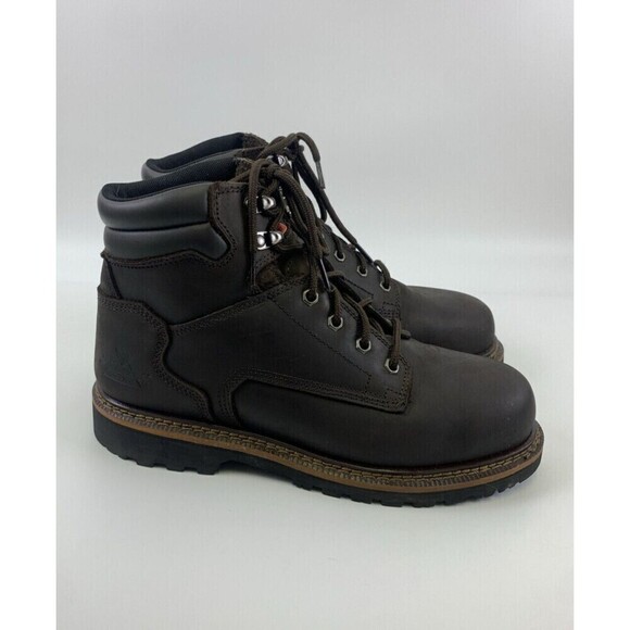 Thorogood Steel Toe 804-4278 Work Boots 6" Brown Leather Lace Up Mens 11 Wide - Picture 2 of 16